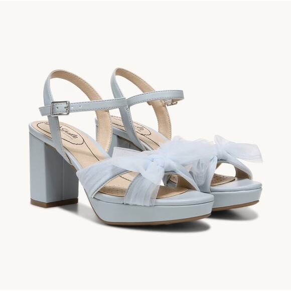 Life Stride Women's Pearl Blue Synthetic Last Dance Dress Sandals Size 9.5M